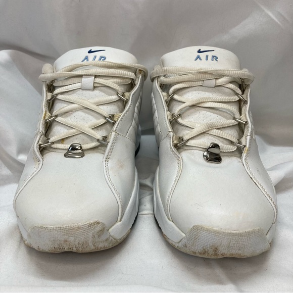 Nike Air Womens Training Leather Running Shoes Size 8 (39) White & Blue. - Picture 2 of 7